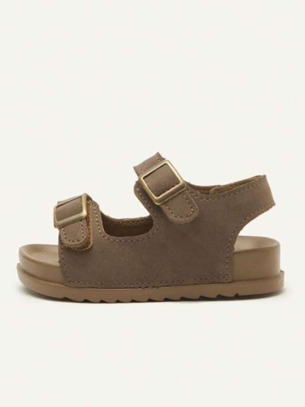 Toddler Boy Brown Suede Double-Buckle Sandals - 5.5 - Picture 3 of 8
